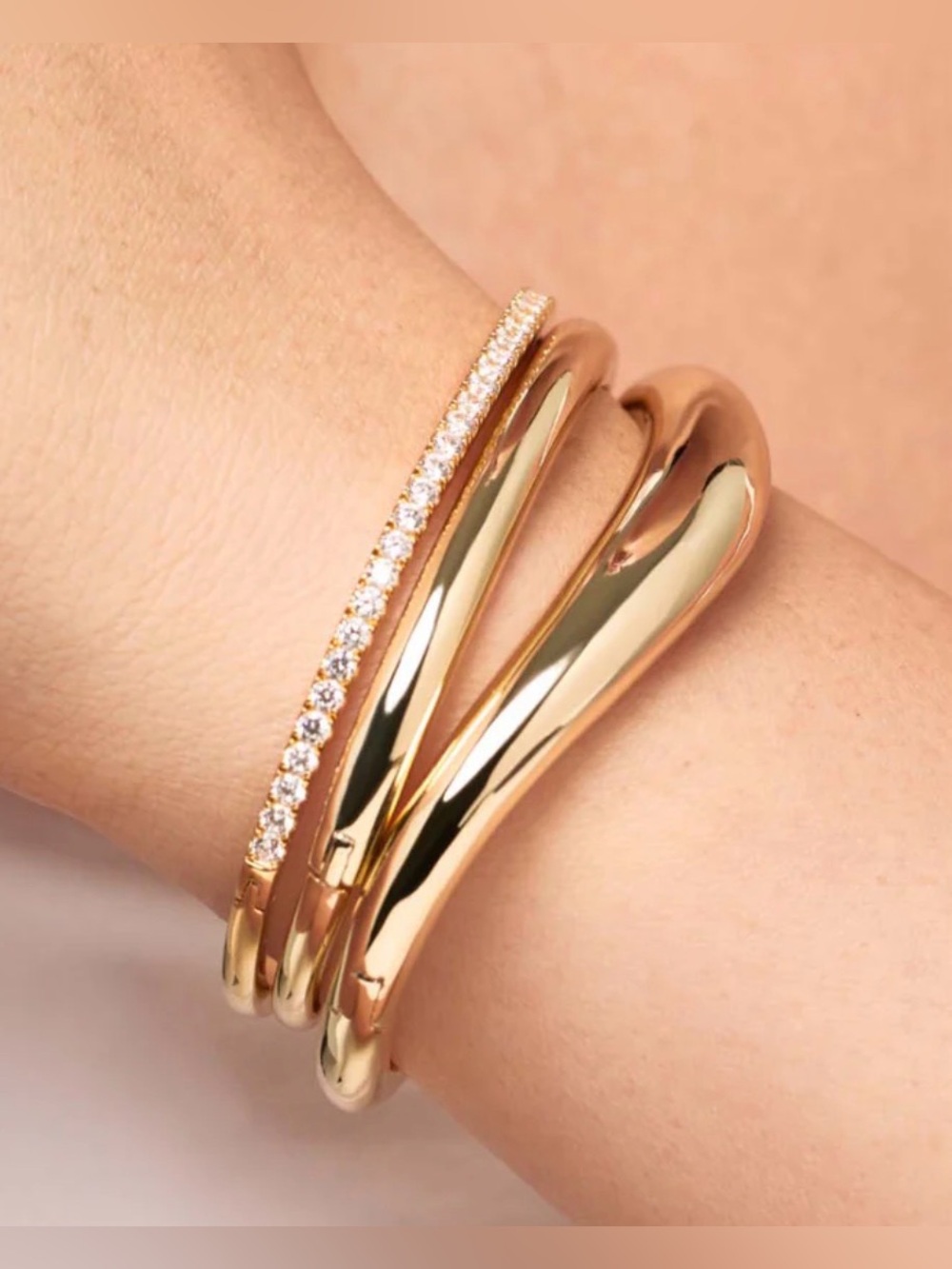 Gold Talia Bangle Ana Luisa Bracelet